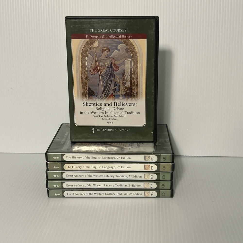 The Great Courses Audio CD lot 6- Mixed Religion English History Western Authors
